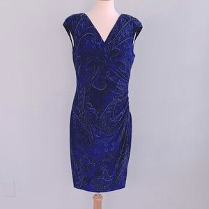 Lauren Ralph Lauren Paisley Faux Wrap Dress